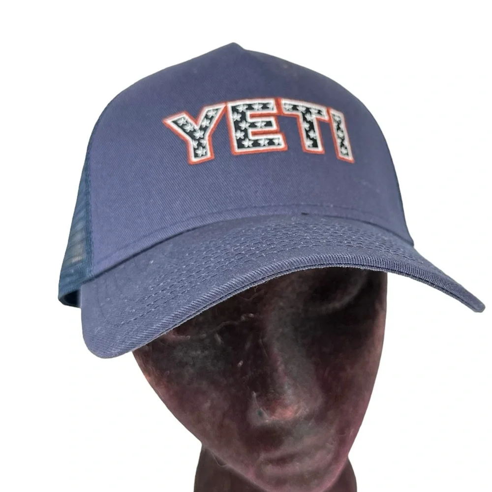 YETI Men's Star Badge Trucker Hat USA MSRP $25 Cap Netted Built For The … - Picture 1 of 13